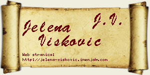 Jelena Višković vizit kartica